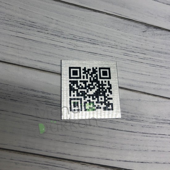 Metal QR Karekod Menü 6x6cm